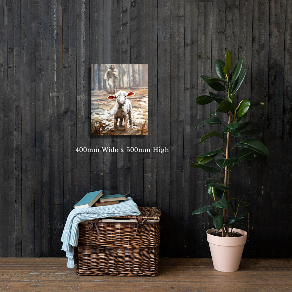 Never Lost canvas print size and framing guide