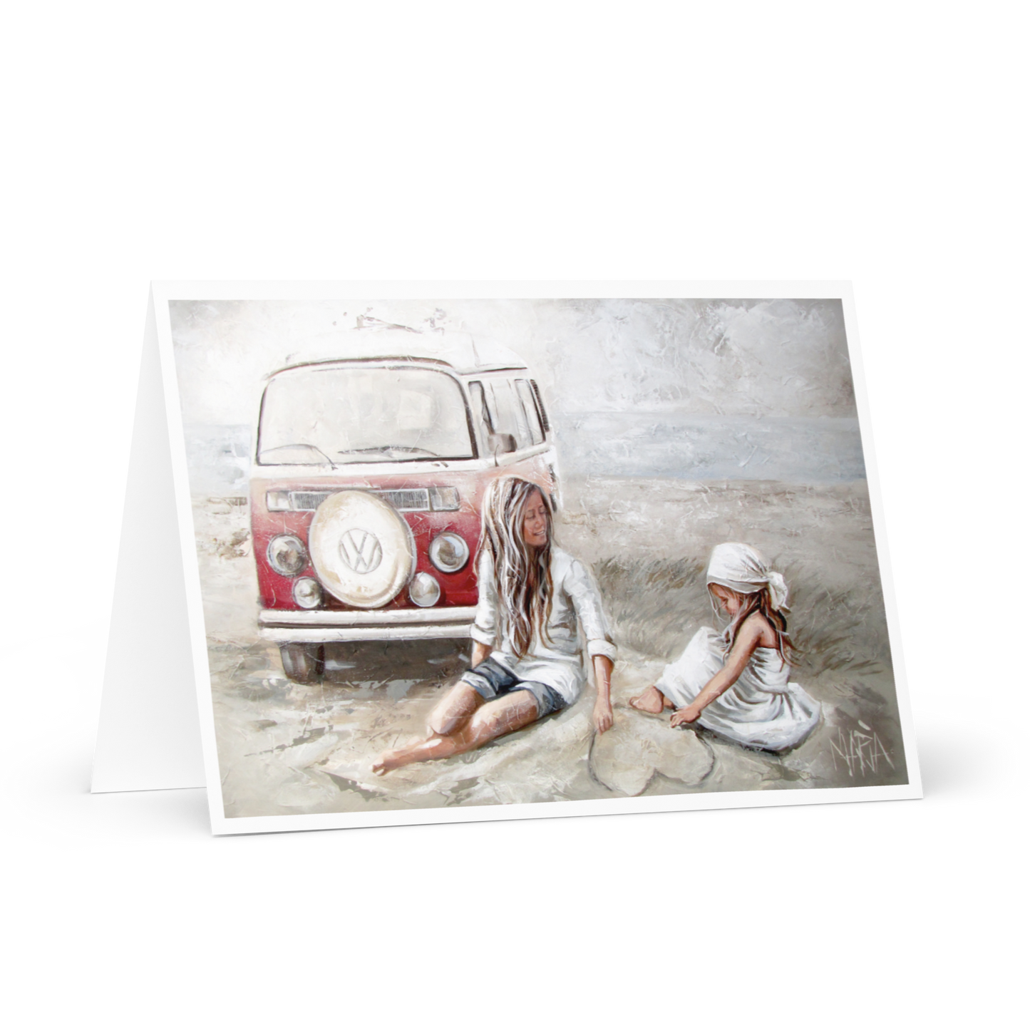 Beach parking | Greeting Card