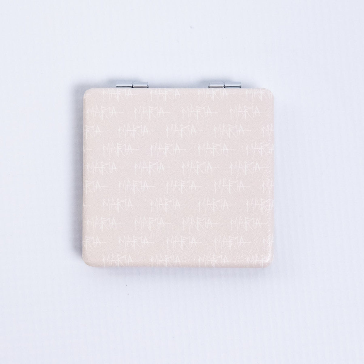 The Shepherd pocket mirror back — blush Maria signature pattern | compact mirror gift | House of Maria