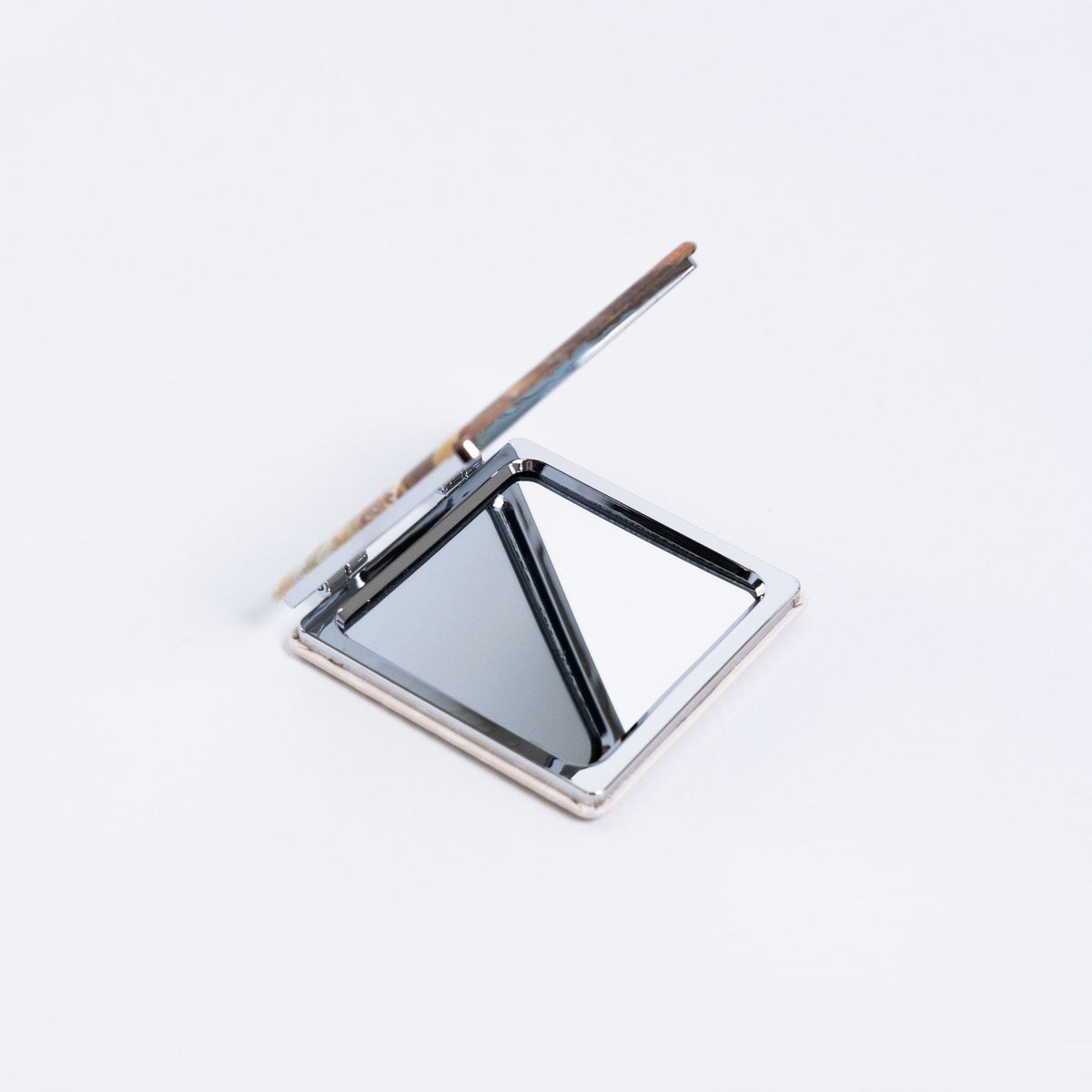 The Shepherd pocket mirror open — double folding compact mirror | handbag mirror | House of Maria