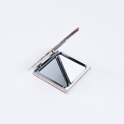The Shepherd pocket mirror open — double folding compact mirror | handbag mirror | House of Maria