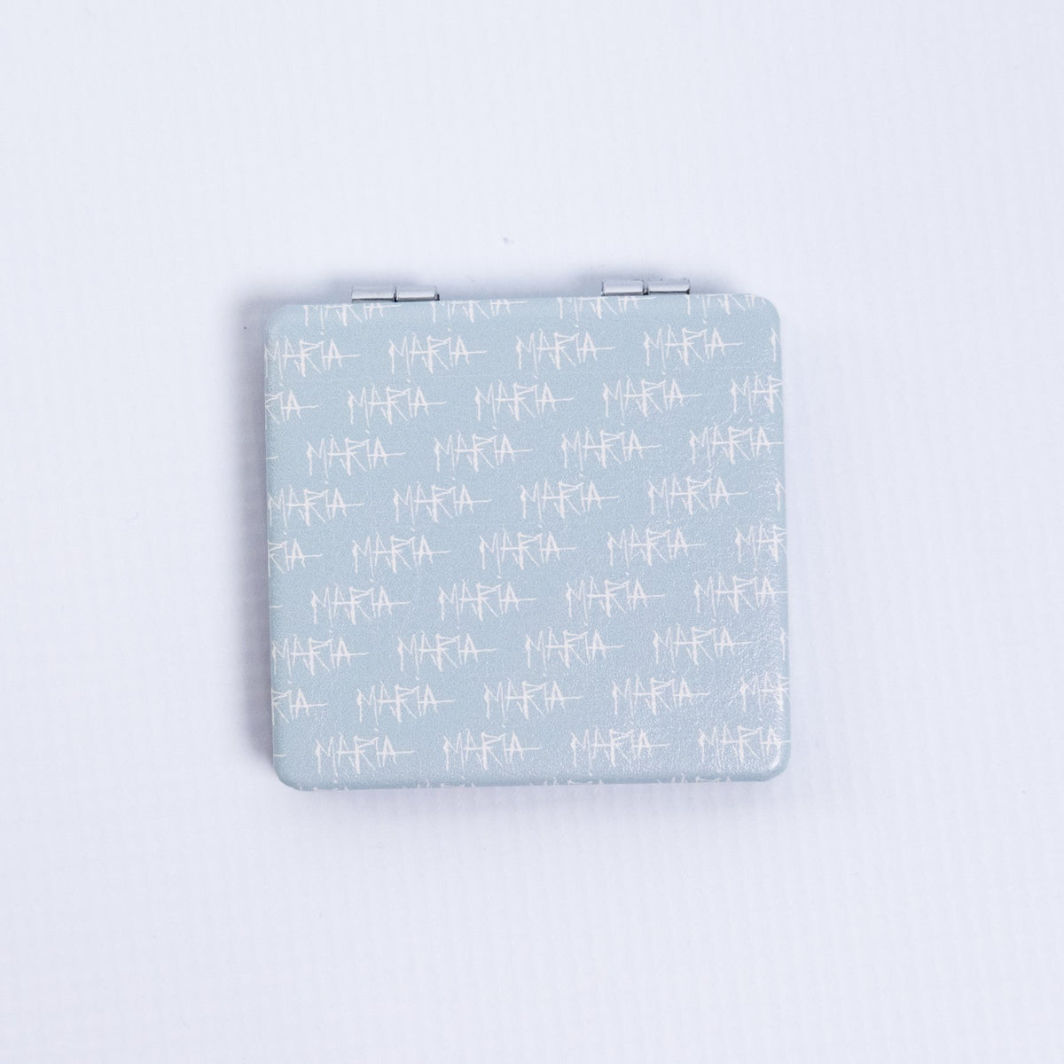 Stories pocket mirror back — blue Maria signature pattern | compact mirror gift | House of Maria