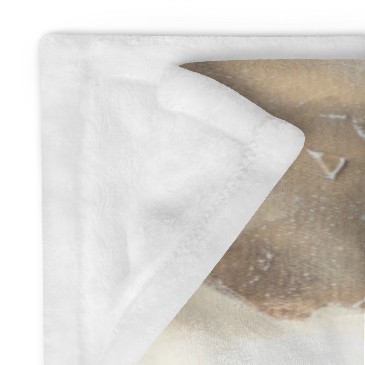 White towel on a wooden surface