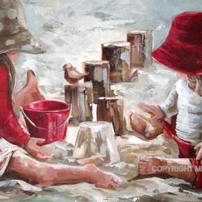 Saam op die strand  | Canvas Prints