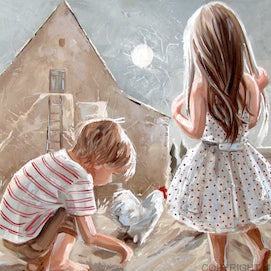 Moonlit nights (Oil) | Canvas Prints