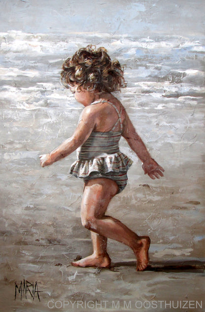 Loop op die strand | A3 Paper Print