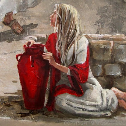 At the well | Canvas Prints