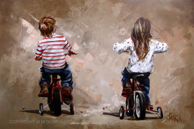 Tricycle race  | Canvas Prints