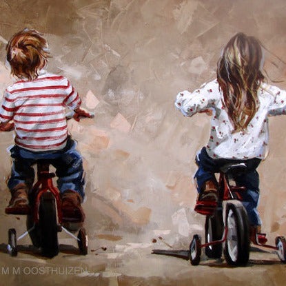 Tricycle race  | Canvas Prints