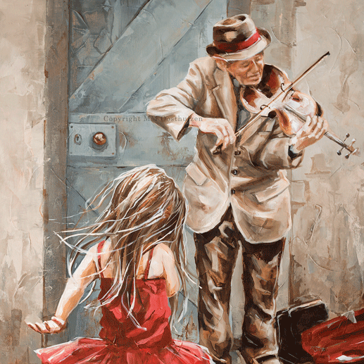 The Violin Player | Canvas Prints