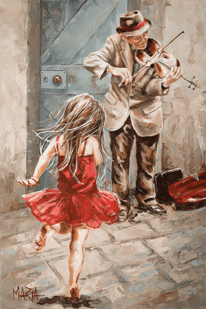 The Violin Player | A3 Paper Print