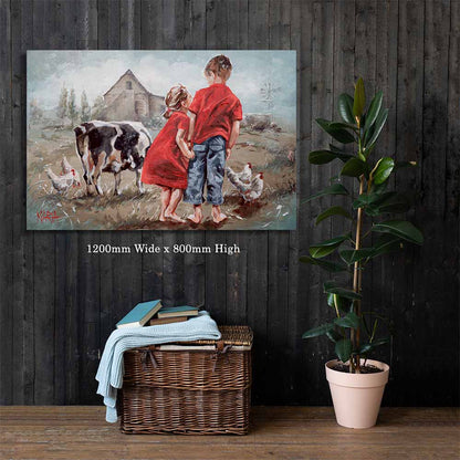 Melk Plaas  | Canvas Prints