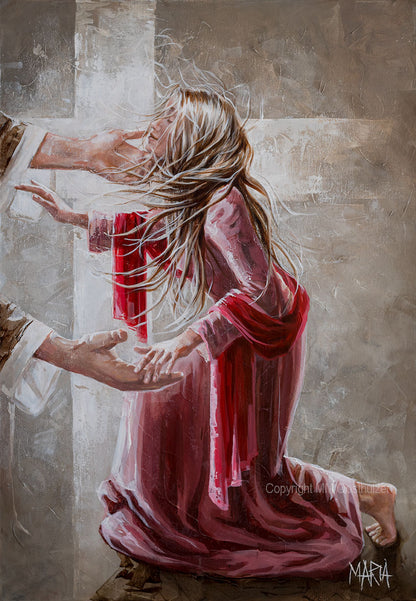 The Red Scarf | Canvas prints