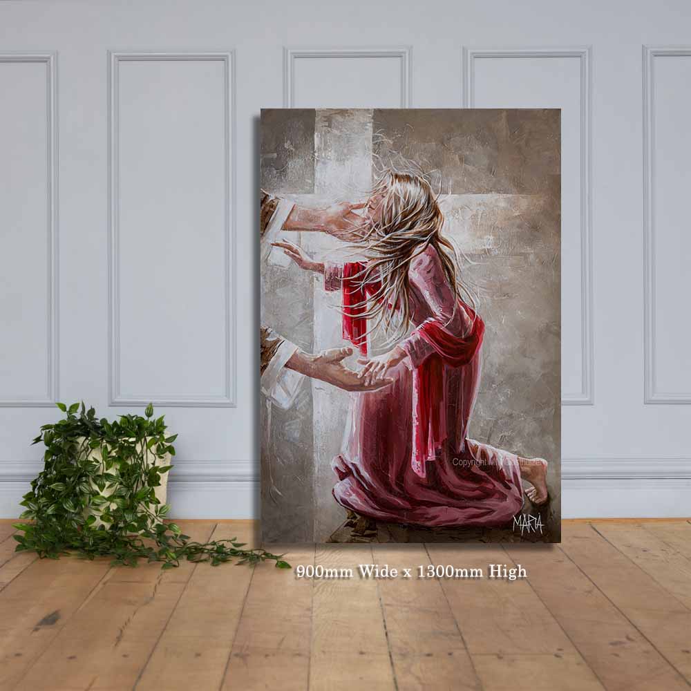 The Red Scarf | Canvas prints