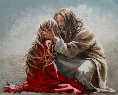 Way Maker fine art print, Christian inspirational artwork, A3 size, House of Maria Magdalena Oosthuizen.