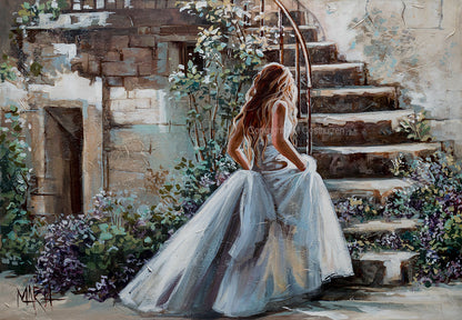 Betower fine art print by Maria Magdalena Oosthuizen, romantic figurative woman artwork, A3 size, House of Maria.