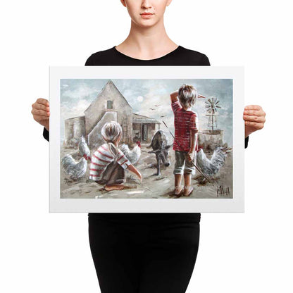 Op 'n dag | A3 Paper Print