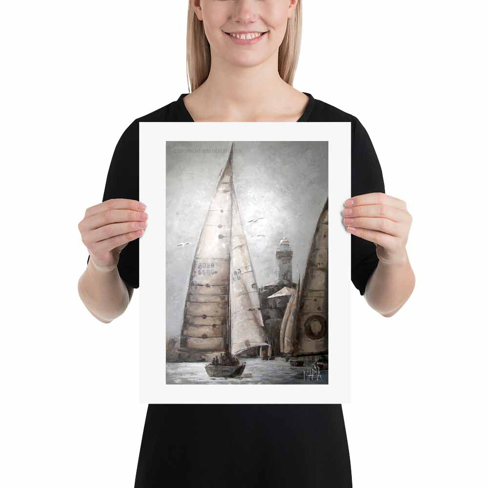 Seil bote | A3 Paper Print