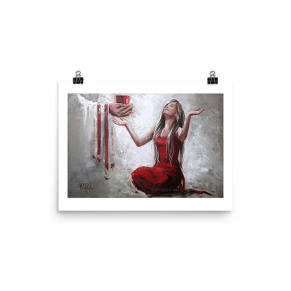 A3 inspirational art print securely flat-packed with protective correx board for safe shipping.
