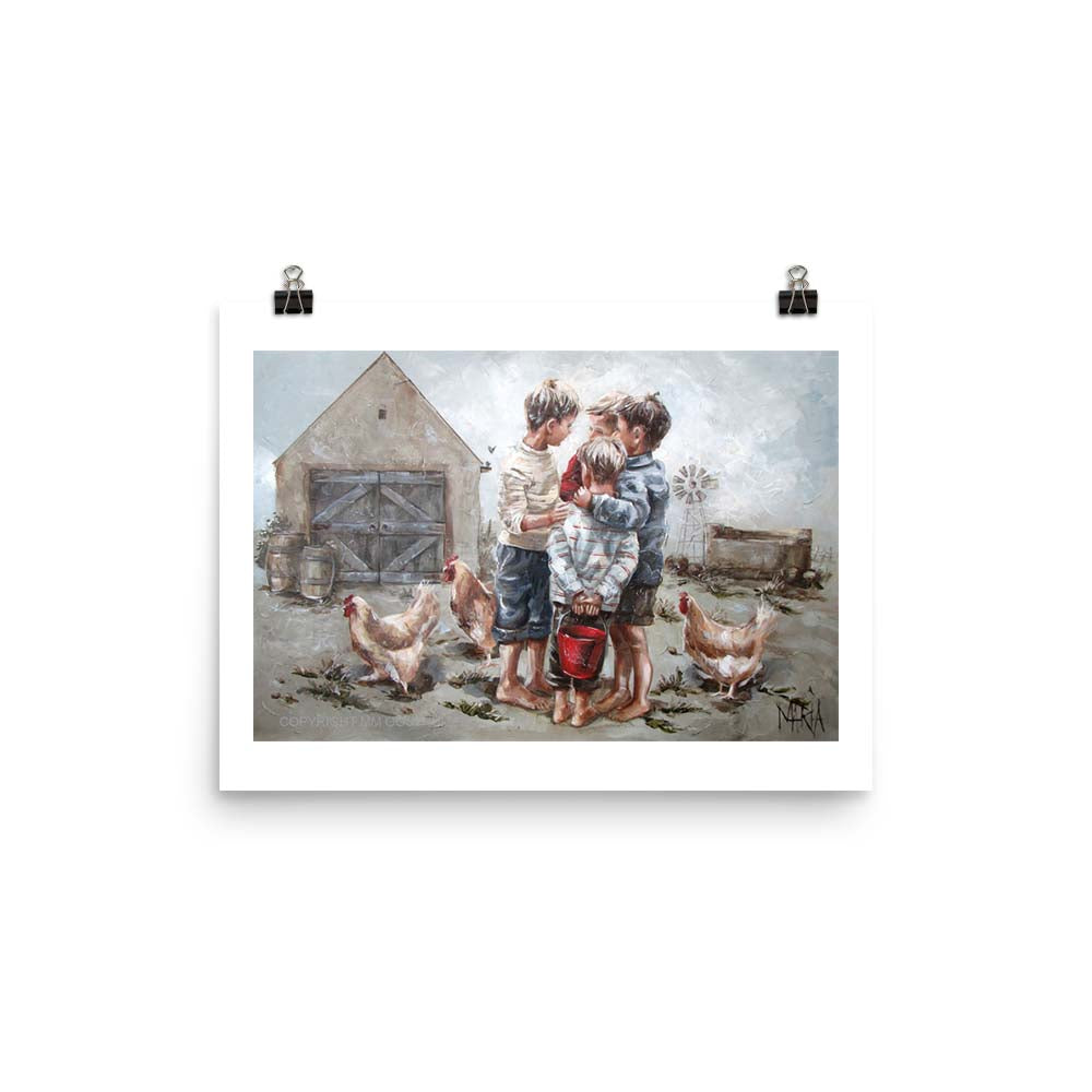 Hiers die plan | A3 Paper Print