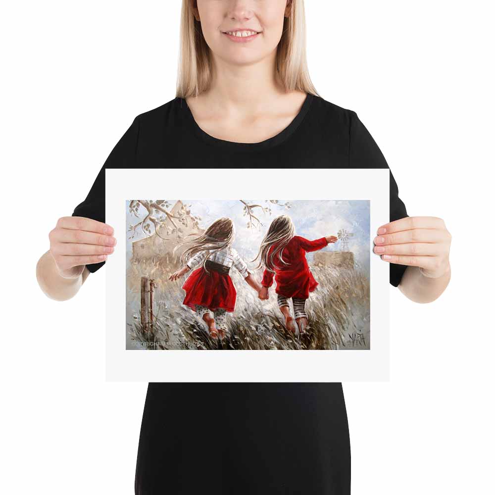 Dance in the field | A3 Paper Print