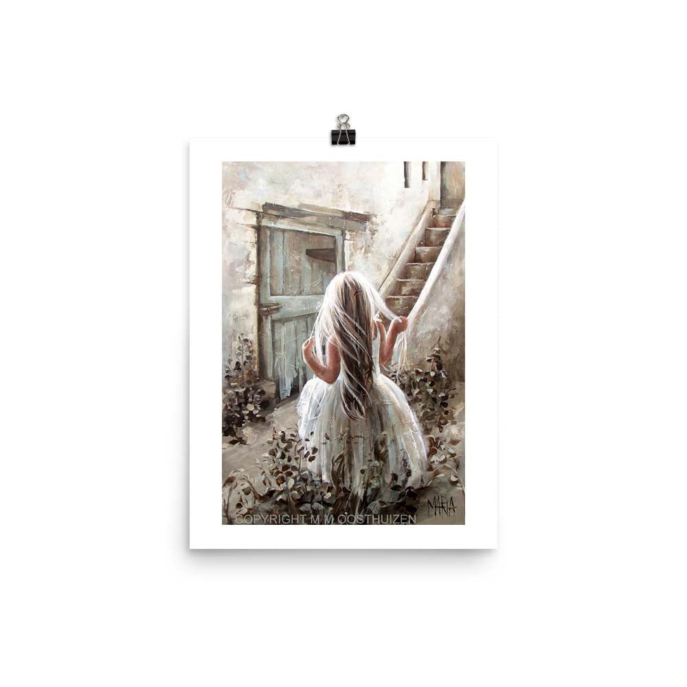 A3 fine art print protected by white correx board ready for secure shipping.