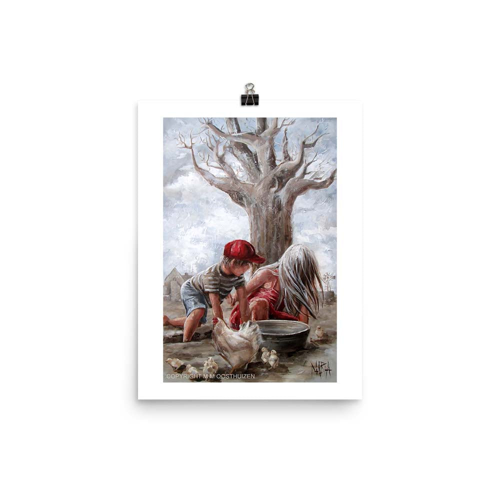 Speel onder die boom | A3 Paper Print