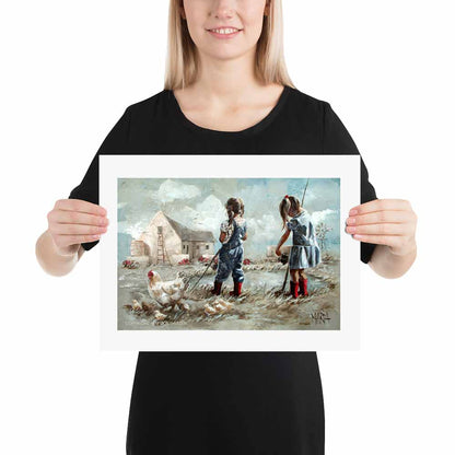 Let's go fishing | A3 Paper Print