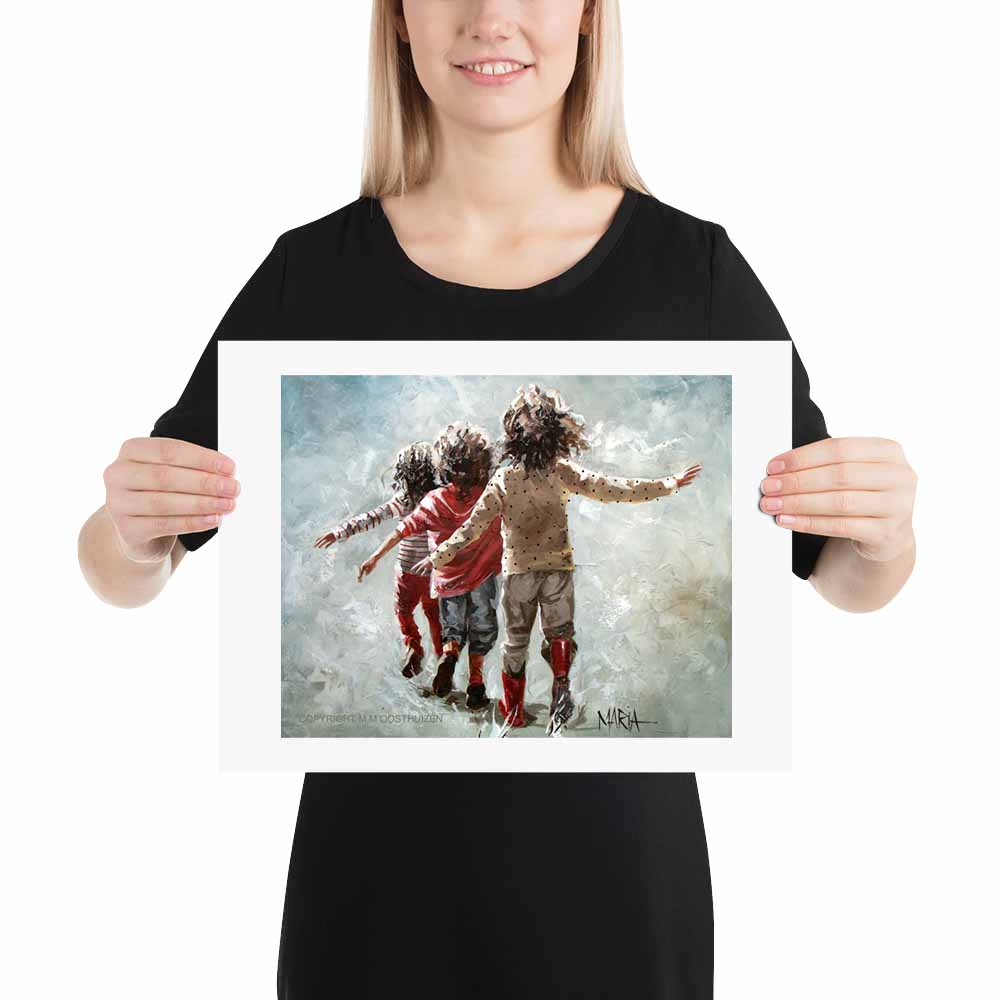 Three in a row | A3 Paper Print