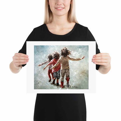 Three in a row | A3 Paper Print