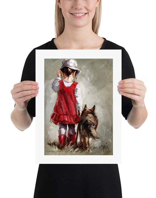 Kom wagter A3 paper print fine art by Maria Magdalena Oosthuizen