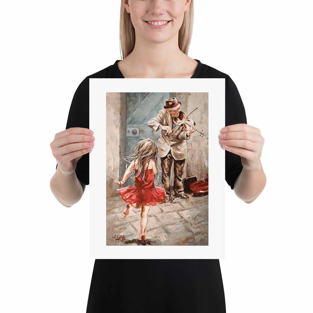 The Violin Player | A3 Paper Print