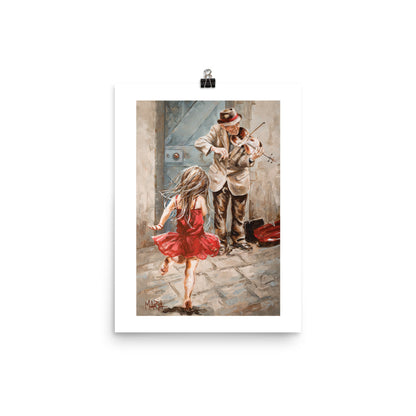 The Violin Player | A3 Paper Print