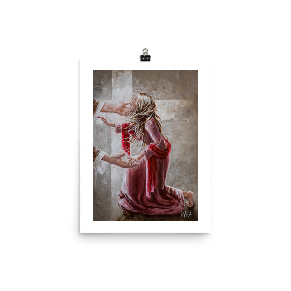 The Red Scarf | A3 Paper Print