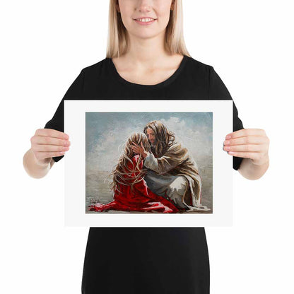 Way Maker fine art print, Christian inspirational artwork, A3 size, House of Maria Magdalena Oosthuizen.