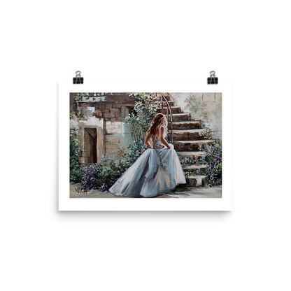 Betower fine art print by Maria Magdalena Oosthuizen, romantic figurative woman artwork, A3 size, House of Maria.