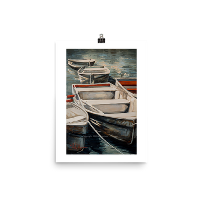 Rowboats | A3 Paper Print