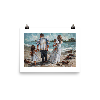 Izabel en nina oomblikkies | A3 Paper Print