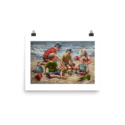 Day at the Beach | A3 Paper Print
