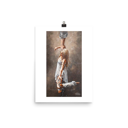He lifted me up out of the deepest waters | A3 Paper Print