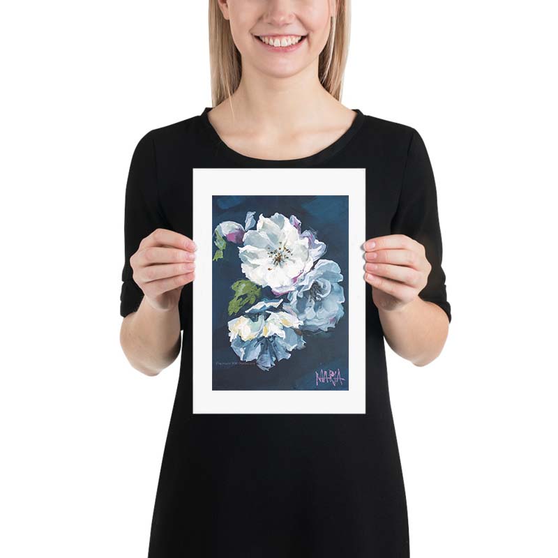 Purpleish white | A4 Paper Print