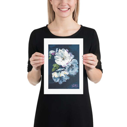Purpleish white | A4 Paper Print