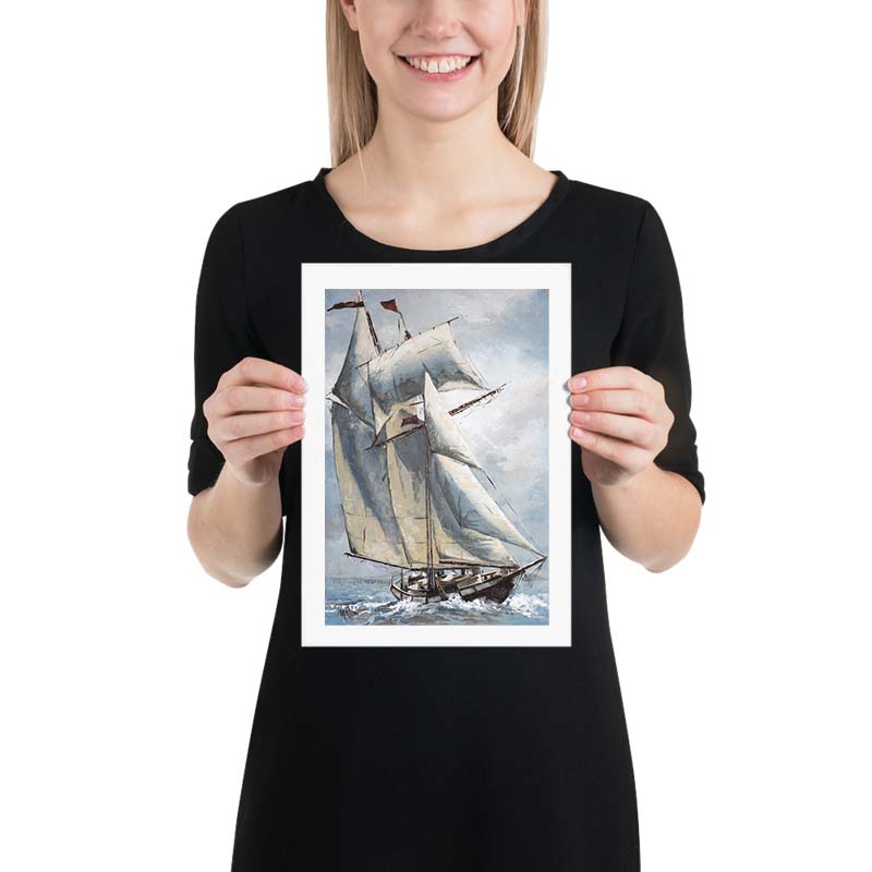 Open sails | A4 Paper Print