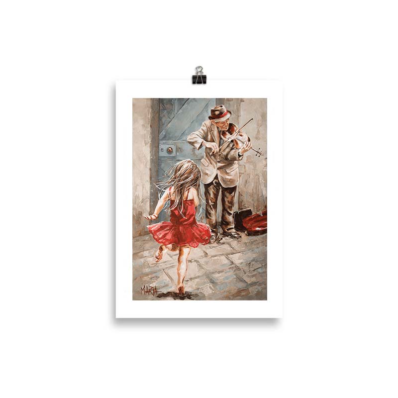 The Violin Player | A4 Paper Print