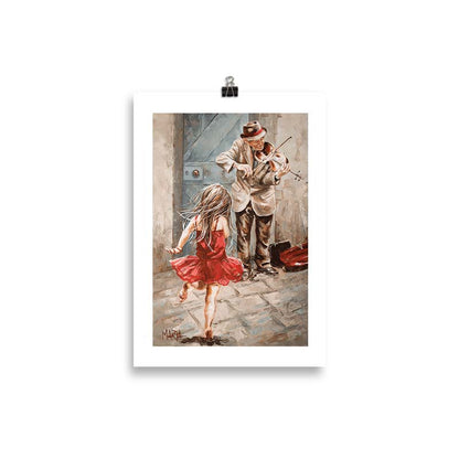 The Violin Player | A4 Paper Print