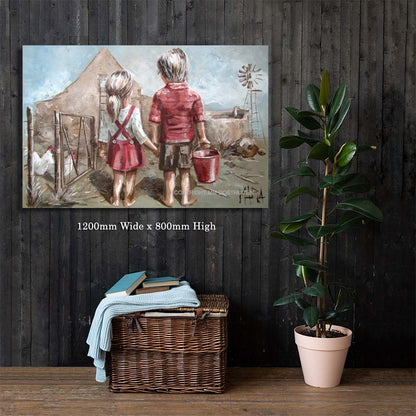 Aan die hand | Canvas Prints