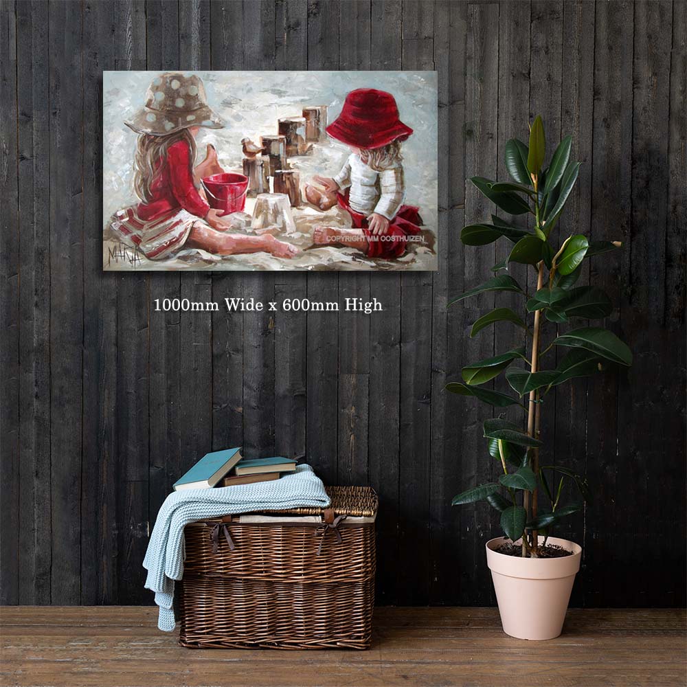 Saam op die strand  | Canvas Prints