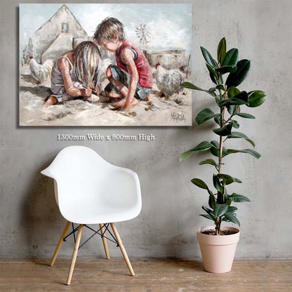 Ons skryf vir haar 'n klip briefie | Canvas Prints