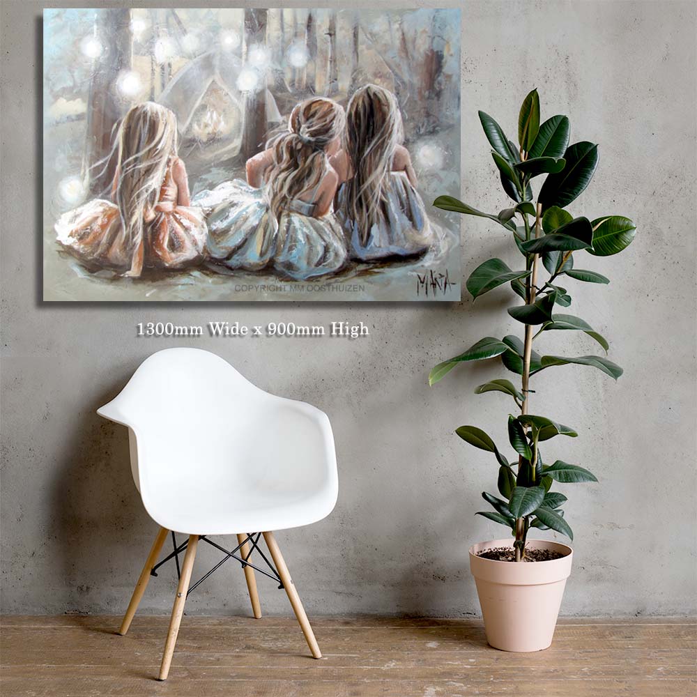 Life around the camp fire breeze | Canvas Prints