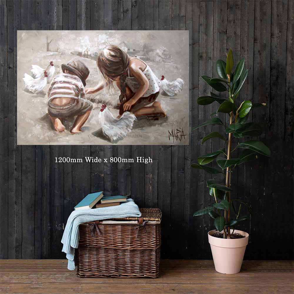 Voer die hoenders | Canvas Prints